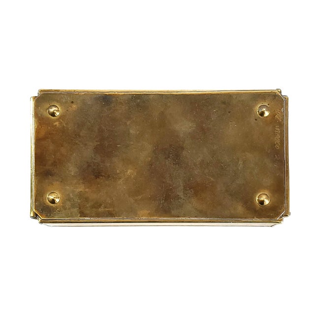 Box Jewelry Semi-Precious Ryholite Stone 1950s For Sale - Image 9 of 11