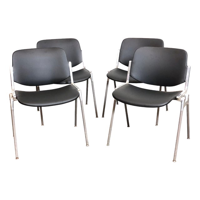 DSC 106 Chairs by Giancarlo Piretti for Castelli, 1965, Set of 4 For Sale