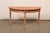 Mid-Century Modern Early 20th Century Swedish Dusty-Red Demi-Lune Table For Sale - Image 3 of 11