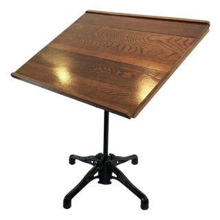 Cast Iron Drafting Table by A. Hoffman Co. 1910 Rochester, NY For Sale