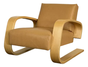 Vintage 1980's Alvar Aalto Artek 400 Tank Chair
