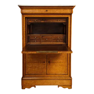 19th-Century Walnut Secretaire Abattant