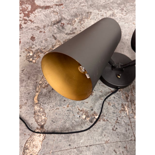 Black Rejuvenation Cypress Double Sconce For Sale - Image 8 of 12