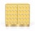 This contemporary italian storage cabinet combines a butter-yellow murano glass finish with 90 clear glass spheres and...