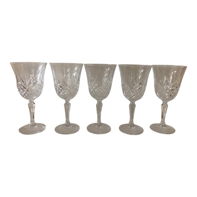 Vintage Wine Glasses — Set of 5 For Sale