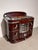 A spectacular fobrux no. 4839 stove , showcasing the bold streamlined aesthetic of the art deco / machine age period....