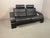 Black Kroken 2-Seater Sofa in Black Leather by Åke Fribytter for Nelo Möbel, Sweden, 1970s For Sale - Image 8 of 15