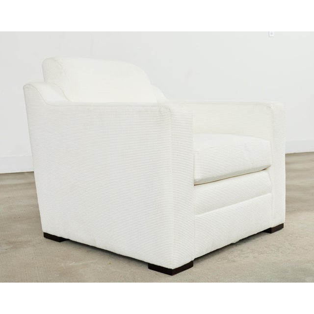 Modern Ralph Lauren Italian Upholstered Raymond Club Chair For Sale - Image 3 of 18