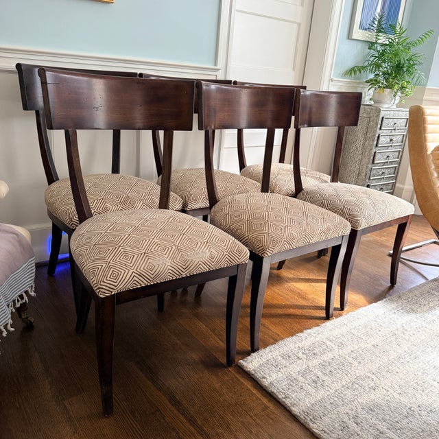 Set of Six Milling Road Dining Chairs: Made to measure in 2006, these Milling Road chairs from Baker work with...