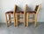 Vintage Rustic Southwestern Log Bar Stools With Metal Eagle Backrests – Set of 3 For Sale - Image 4 of 12