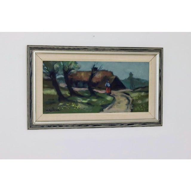 Kurt Rosander, Woman and House, 1960s, Oil on Canvas, Framed For Sale - Image 10 of 11