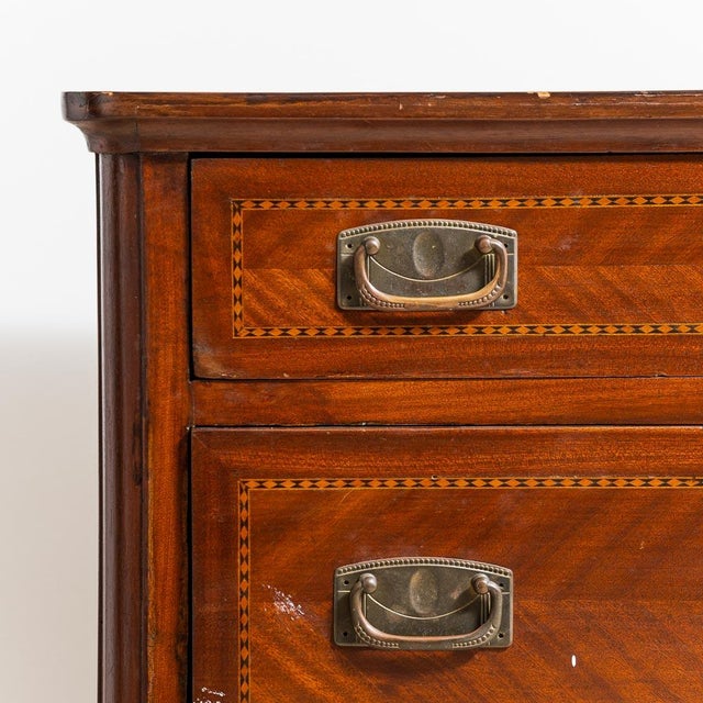 Brown Wooden Chest of Drawers, 1950s For Sale - Image 9 of 10