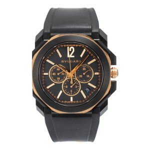 Bvlgari Octo L’Originale 41mm Bgop41sgch Chronograph 18k Rose Gold Steel Watch