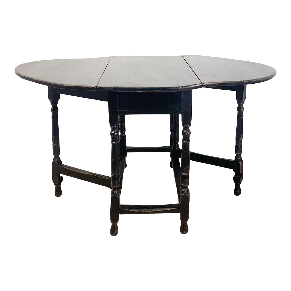 Painted Dropleaf Table, u.s.a. Circa 1870 | Chairish