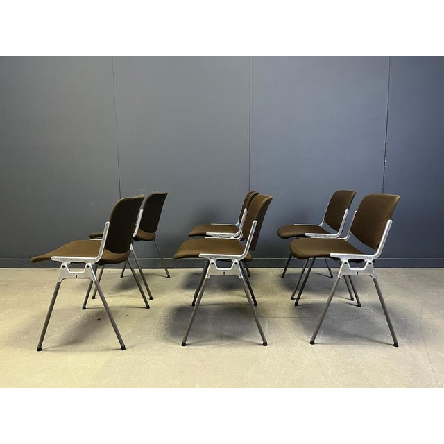 Vintage DSC 106 Side Chairs by Giancarlo Piretti for Castelli, 1970, Set of 6 For Sale - Image 6 of 11