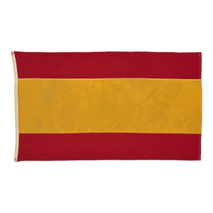 Vintage Cotton Sewn Flag of Spain