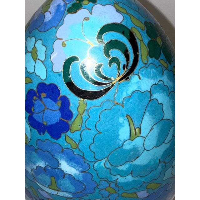 Mid 20th Century Cloisonné Egg With Stand For Sale - Image 5 of 11