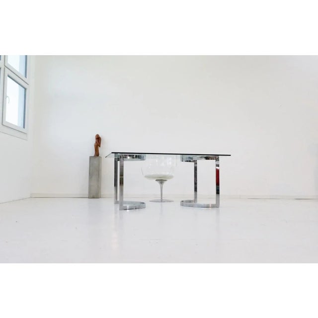 Space Age Chrome & Glass Dining Table by Milo Baughman, 1970s For Sale - Image 3 of 13