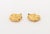 Metal Floriform Yellow Gold and Diamond Earrings For Sale - Image 7 of 8