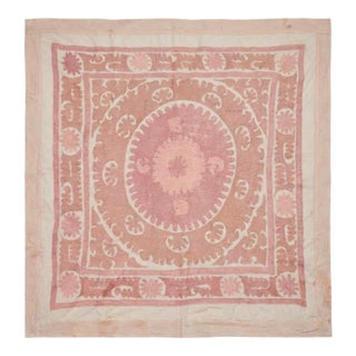Decorative Suzani Tablecloth From Bukhara For Sale
