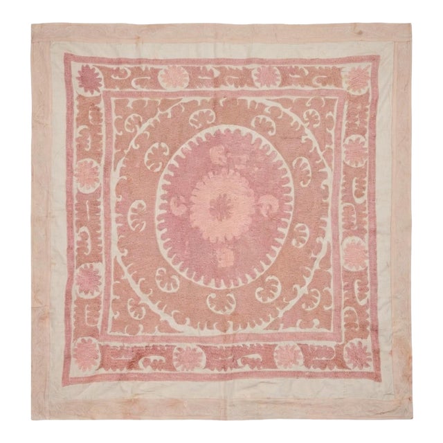 Decorative Suzani Tablecloth From Bukhara For Sale