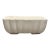 Vintage White Hull Usa Ceramic Ribbed Planter F42 For Sale