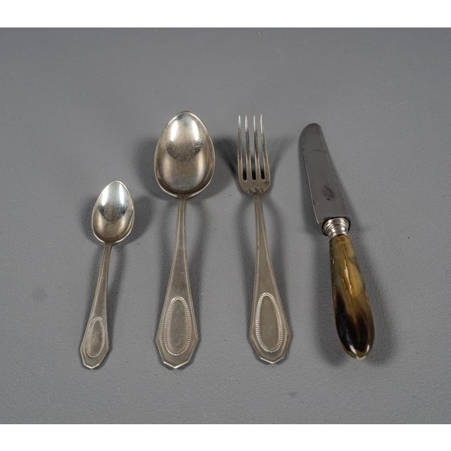 Alpacca Cutlery Model Veritable, 1920s, Set of 48 For Sale - Image 9 of 11