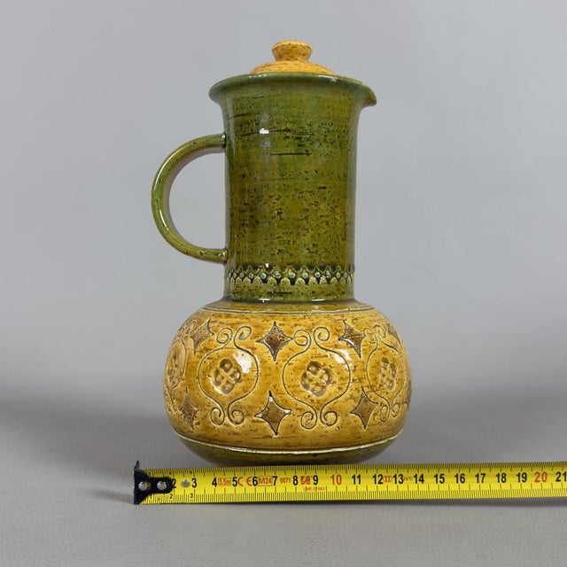 Vase Jug in Majolica by Aldo Londi for Bitossi For Sale - Image 9 of 11