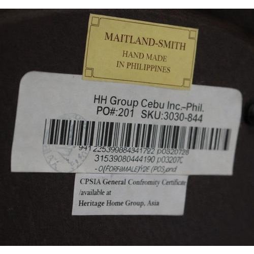 Maitland Smith 3030-844 Round Marquetry Inlaid Occasional Table For Sale - Image 9 of 9