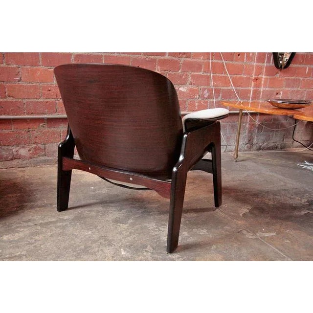 Ico Parisi Armchair With Swivel Ottoman for m.i.m. For Sale In Los Angeles - Image 6 of 9