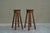 Mid-Century Bar Stools in Oak and Wrought Iron, 1940s, Set of 2 For Sale - Image 10 of 11