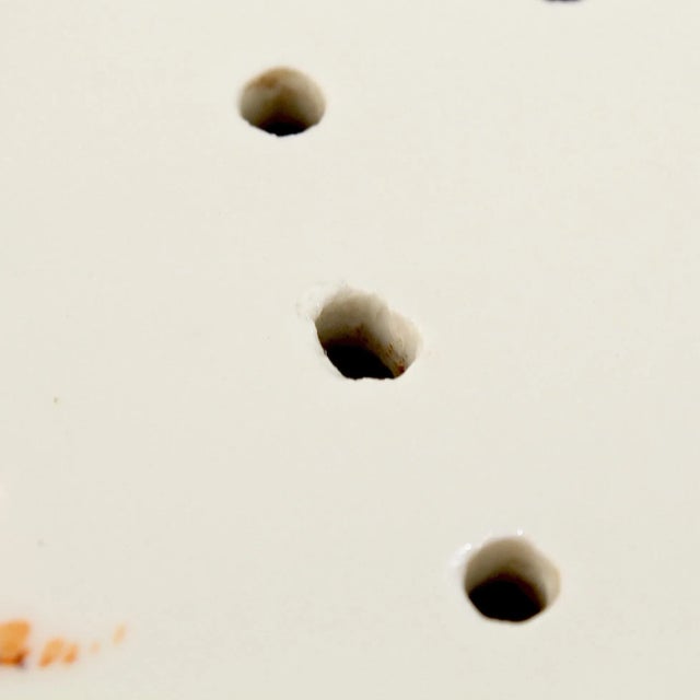 Antique Meissen Porcelain Neu Brandenstein Fish Platter & Strainer Insert - A Pair For Sale - Image 11 of 13