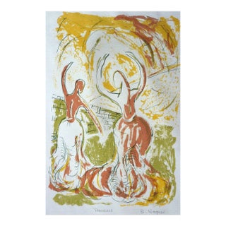Barbara Wagner "Dancers 16" 2016 Abstract Silkscreen Print For Sale