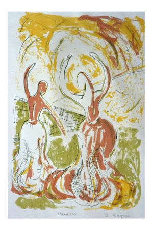 Barbara Wagner "Dancers 16" 2016 Abstract Silkscreen Print
