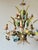 French Polychrome Floral and Wheat Tole 5-Light Chandelier, 1960s For Sale - Image 17 of 18