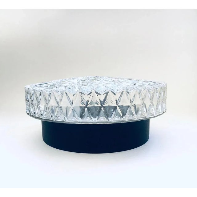 German Wall Lamp in Crystal Glass by Bur Leuchten, 1960s For Sale - Image 9 of 10