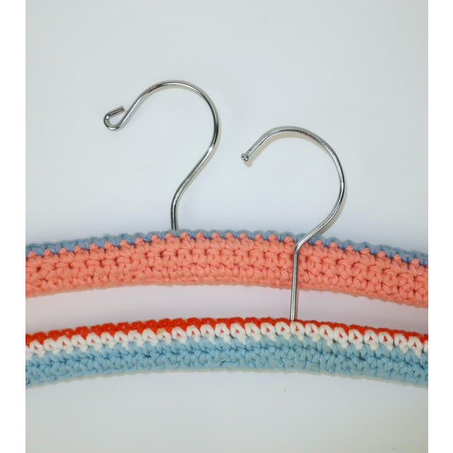 Vintage Cottagecore Style Crochet Hangers, Set of 6 For Sale - Image 11 of 11
