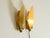 1950s Mid-Century Modern Brass Wall Lamps with Fiberglass Shades, 1950s, Set of 2 For Sale - Image 5 of 18