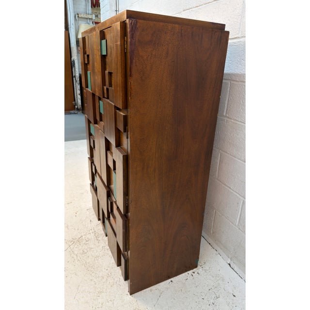 Lane Furniture Mid-Century "Staccato" Armoire by Lane Furniture For Sale - Image 4 of 15