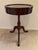 Queen Anne 1930’s Mahogany Pedestal Felt Lined Lift Top Showcase Side Table by the Bombay Company For Sale - Image 3 of 11
