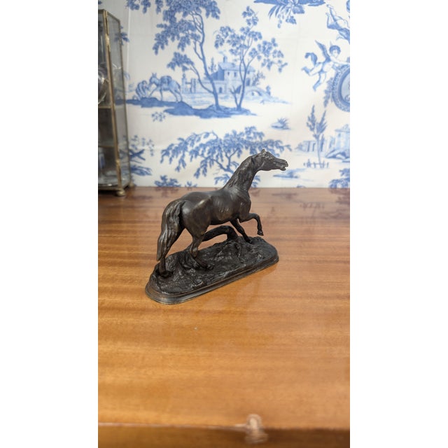 Jules Moigniez, Horse Running at the Stump, 19th Century, Bronze For Sale - Image 9 of 12