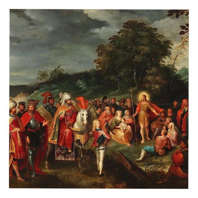 Fans Francken II Workshop, St. John the Baptist, 1800s, Oil, Framed For Sale