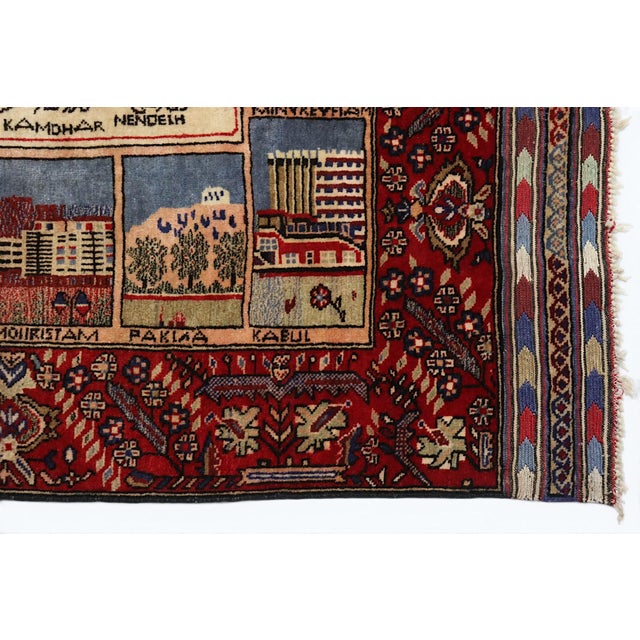 Vintage Afghan Hand-Knotted Turkmen Wool Rug, 1950s For Sale - Image 15 of 18