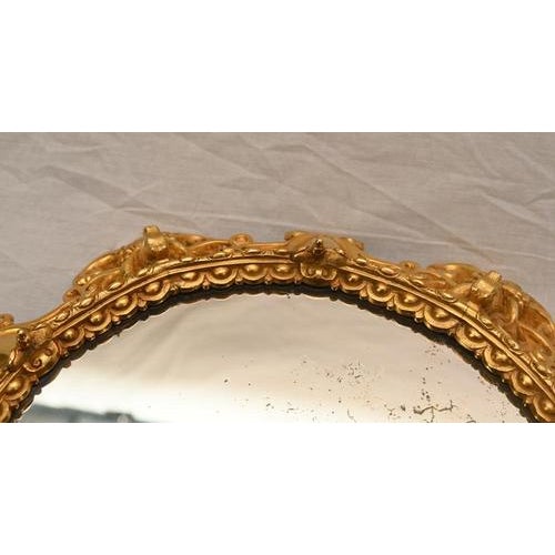 Glass Rococo French Ormolu Mirrored Tray, 1880s For Sale - Image 7 of 10