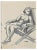 Jean Chapin, Nude of Woman, Pencil Drawing, 1930s For Sale