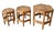Contemporary Vintage Graduated Bamboo Plant Stands, Set of 3 – Hollywood Regency / Coastal / Organic Modern For Sale - Image 3 of 10