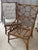 Wood Natural Rattan Wingback Watson Chair, Upholstered, 2 Available For Sale - Image 7 of 8