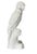 Palm Beach Regency Blanc De Chine White Parrot Statue Sculpture For Sale In West Palm - Image 6 of 7