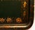 Metal Statement Size Hand Painted Gilt Toleware Tray 28 Inches For Sale - Image 7 of 8