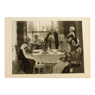 Felicien Rops, Figurative Scene, Original Etching, 19th Century For Sale